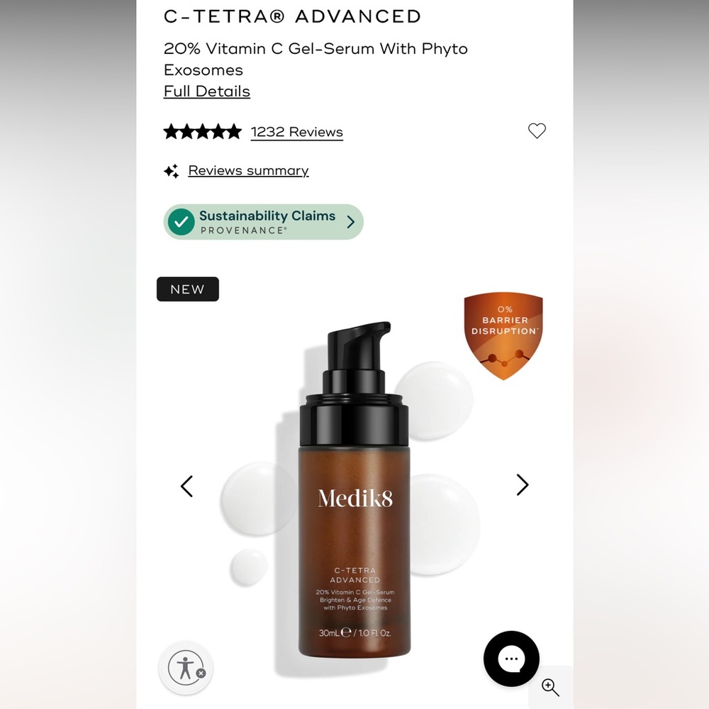 MEDIK8 C-Tetra Advanced Gel Serum with Phyto Exosomes